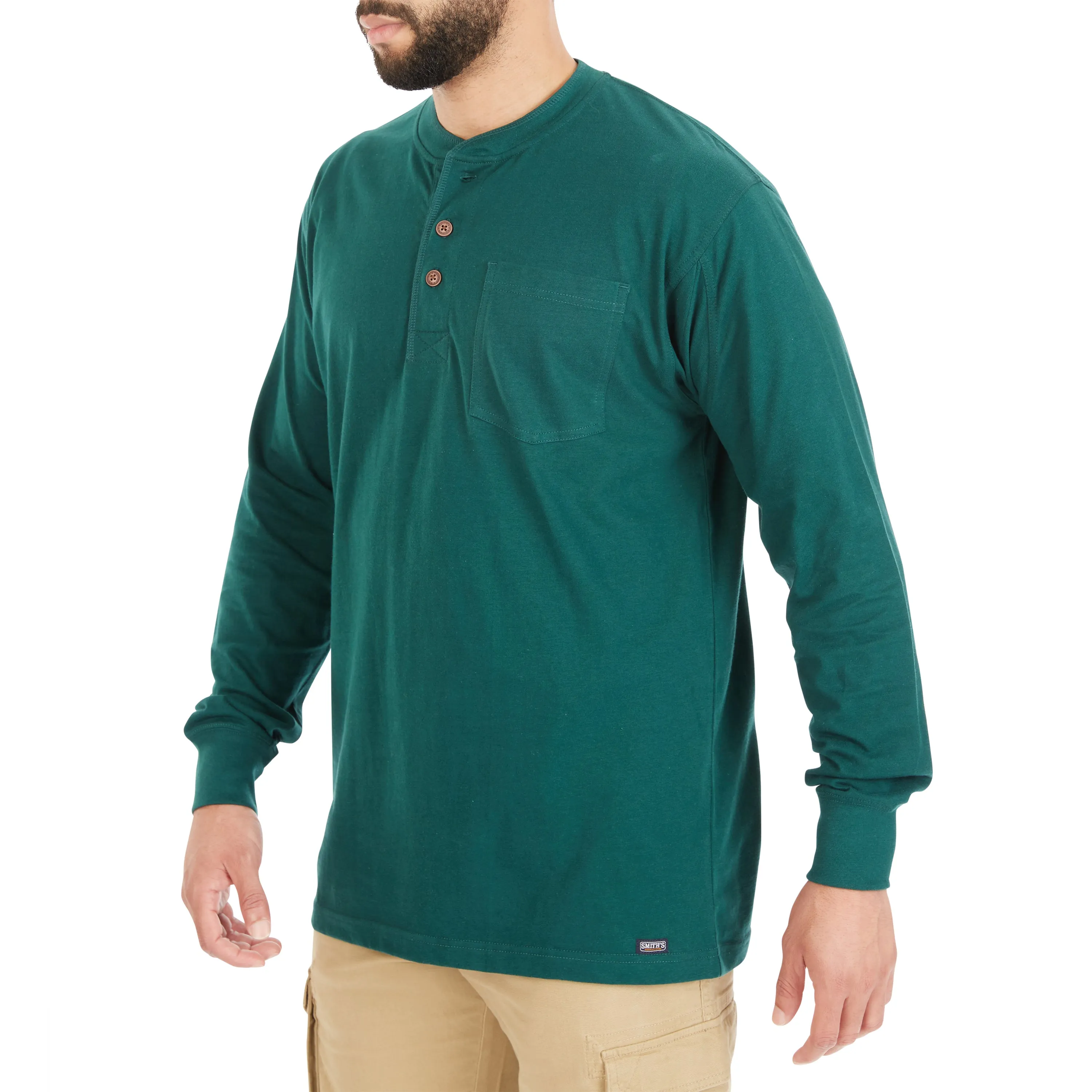 LONG SLEEVE POCKET GUSSET HENLEY