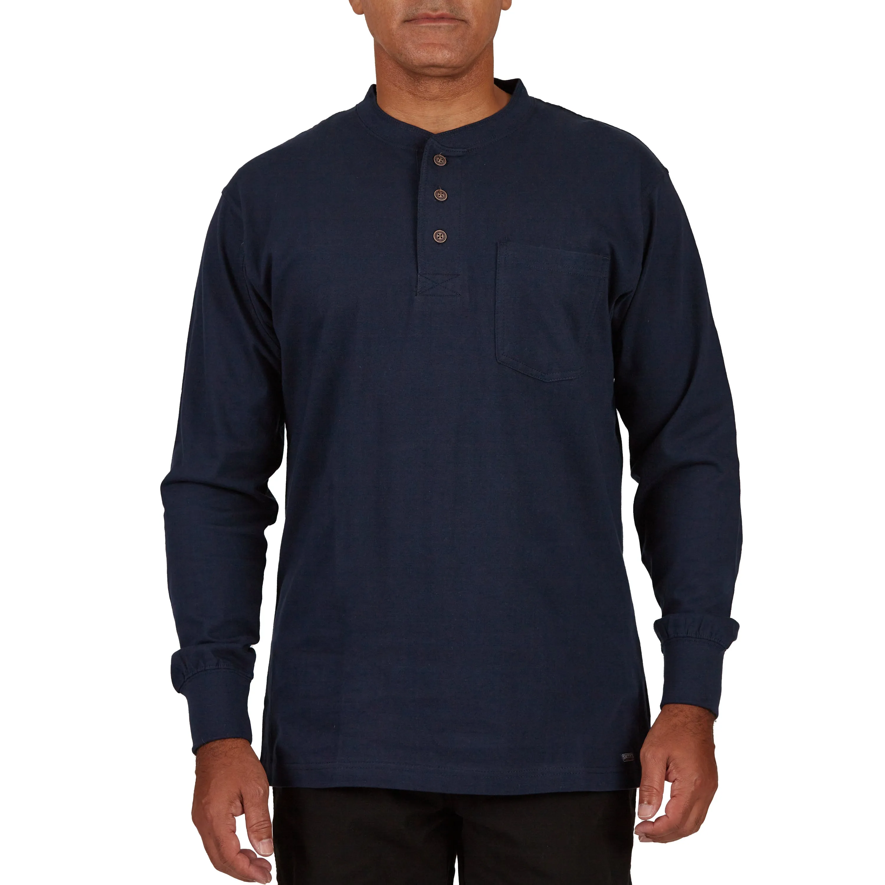 LONG SLEEVE POCKET GUSSET HENLEY