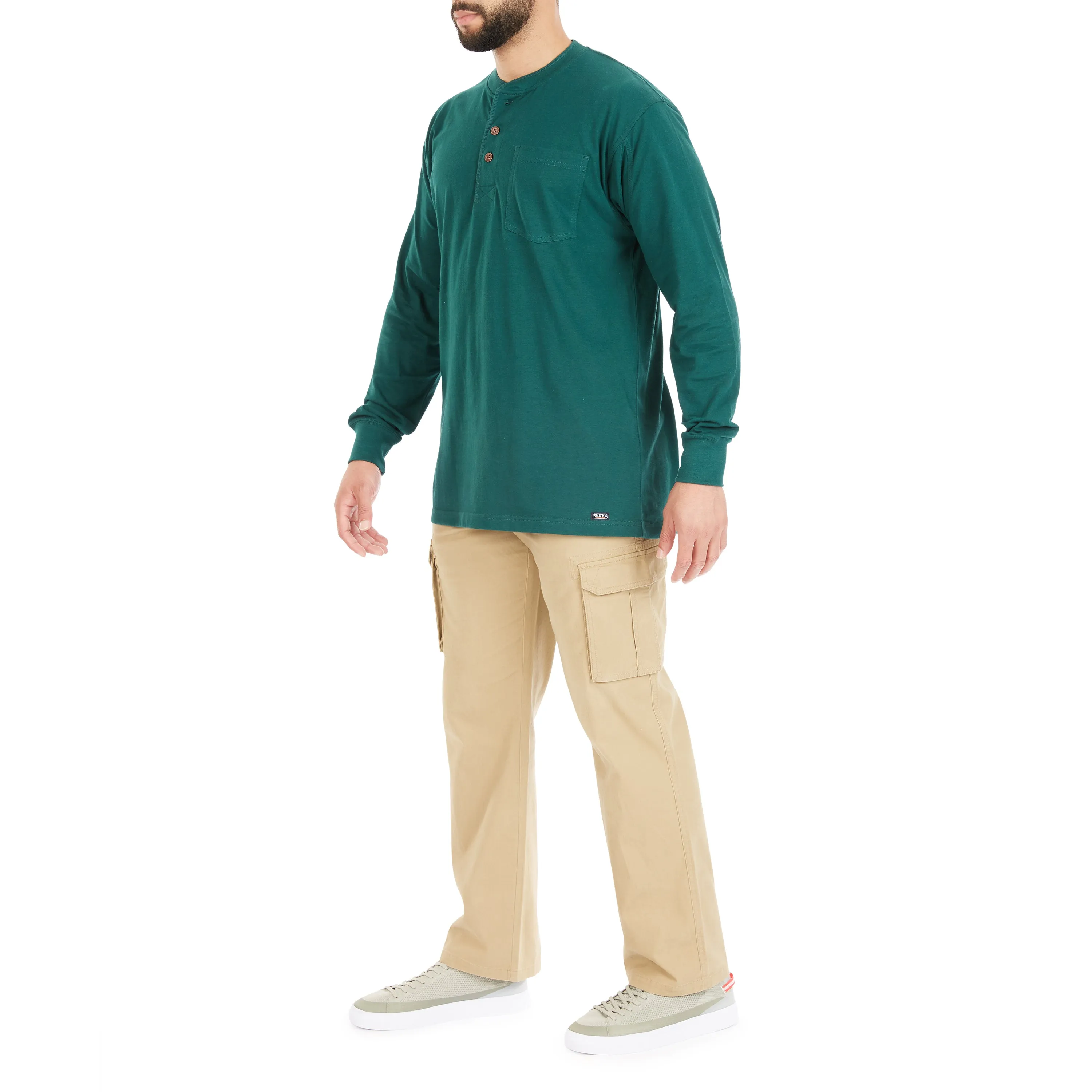 LONG SLEEVE POCKET GUSSET HENLEY