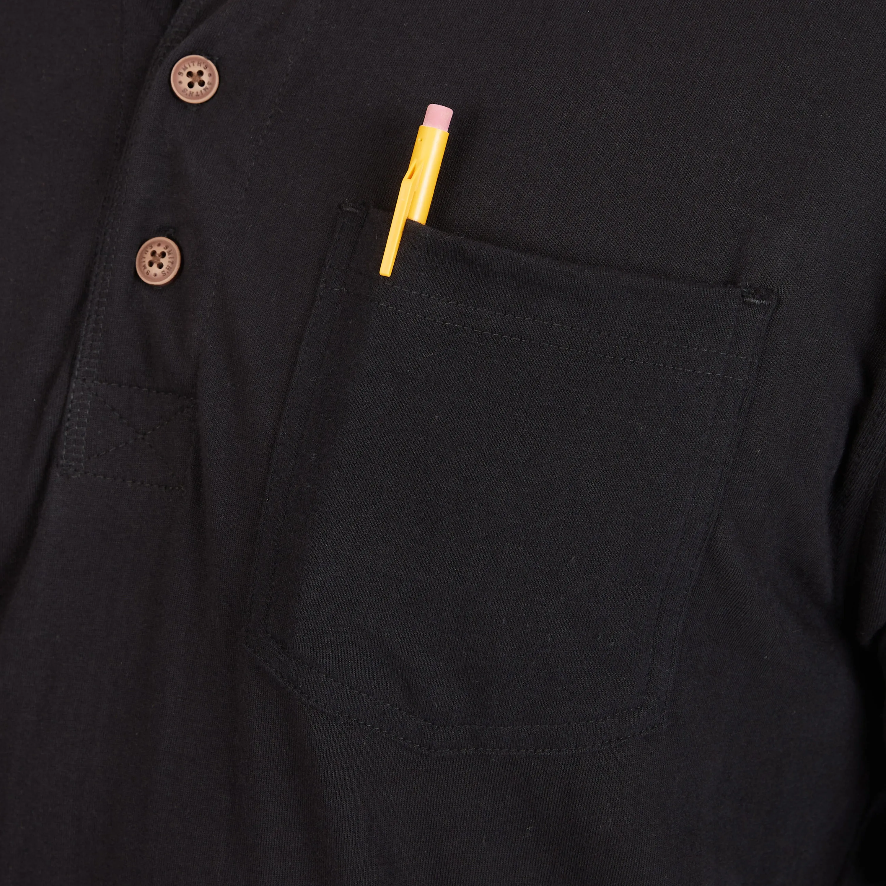 LONG SLEEVE POCKET GUSSET HENLEY