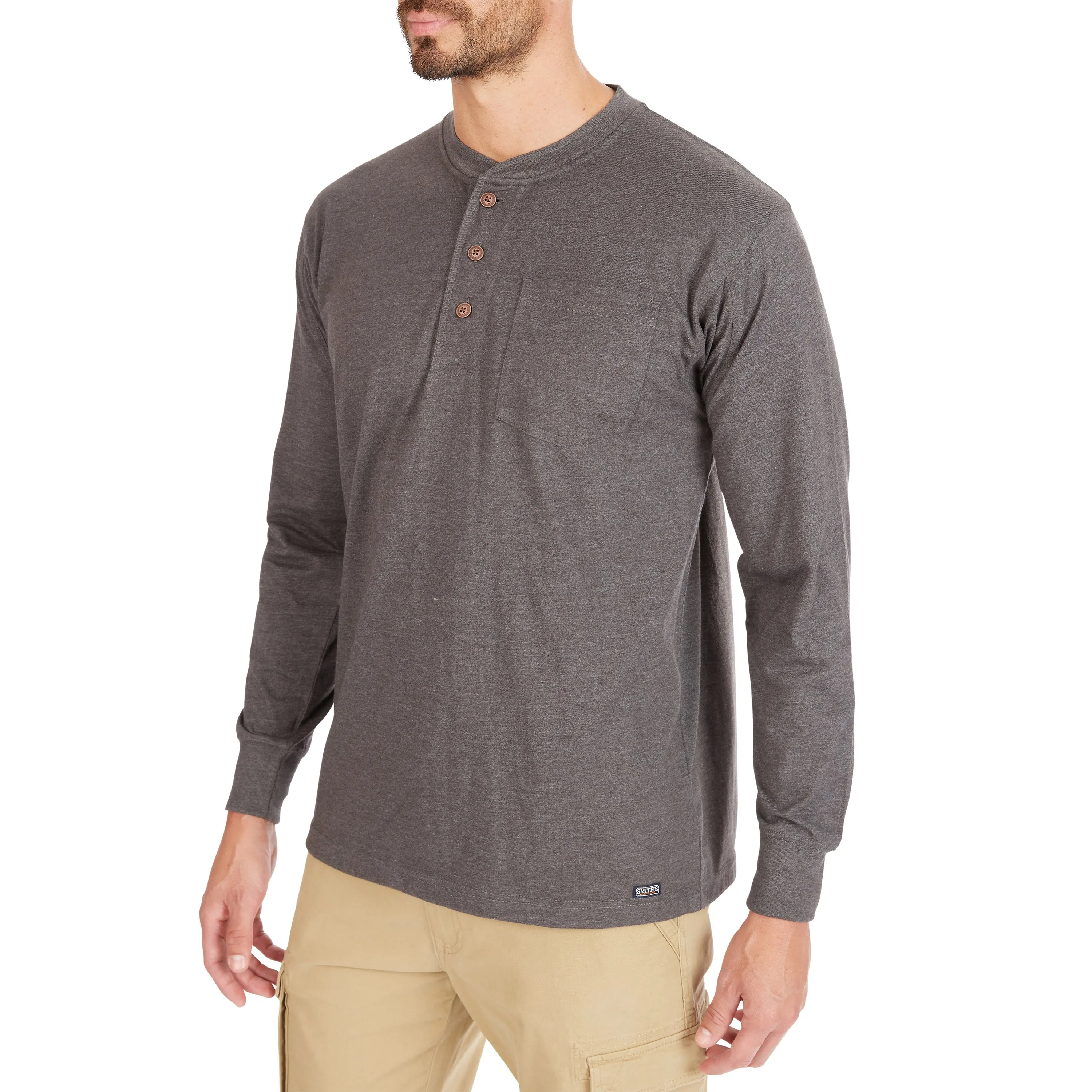 LONG SLEEVE POCKET GUSSET HENLEY