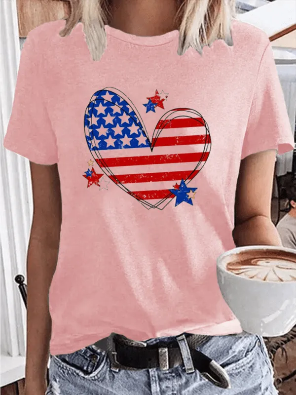 Love American Independence Day Women's T-shirt