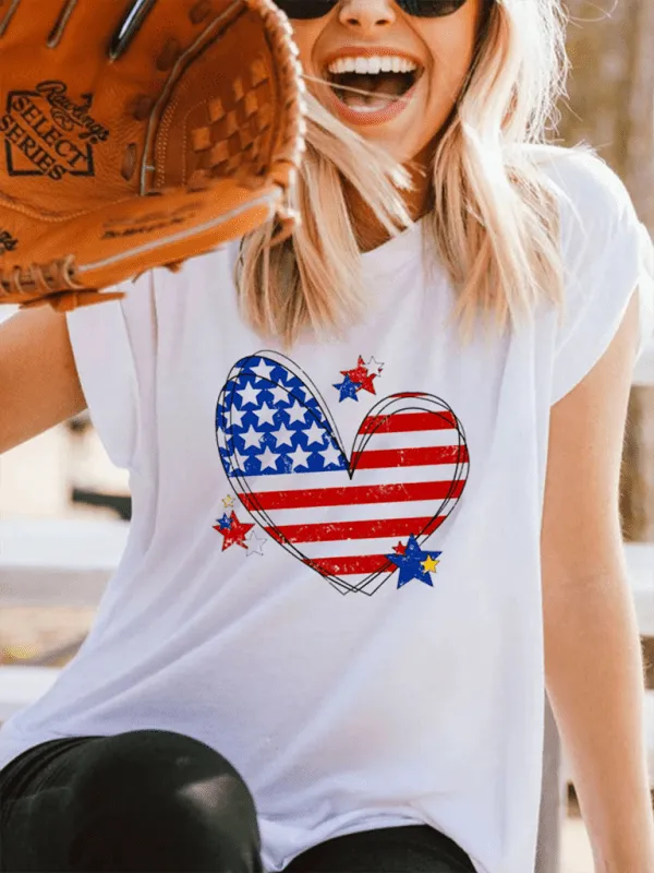 Love American Independence Day Women's T-shirt