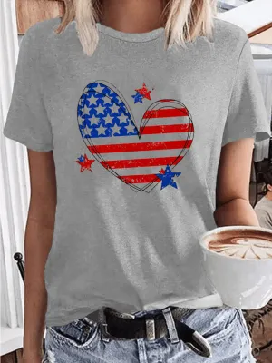 Love American Independence Day Women's T-shirt