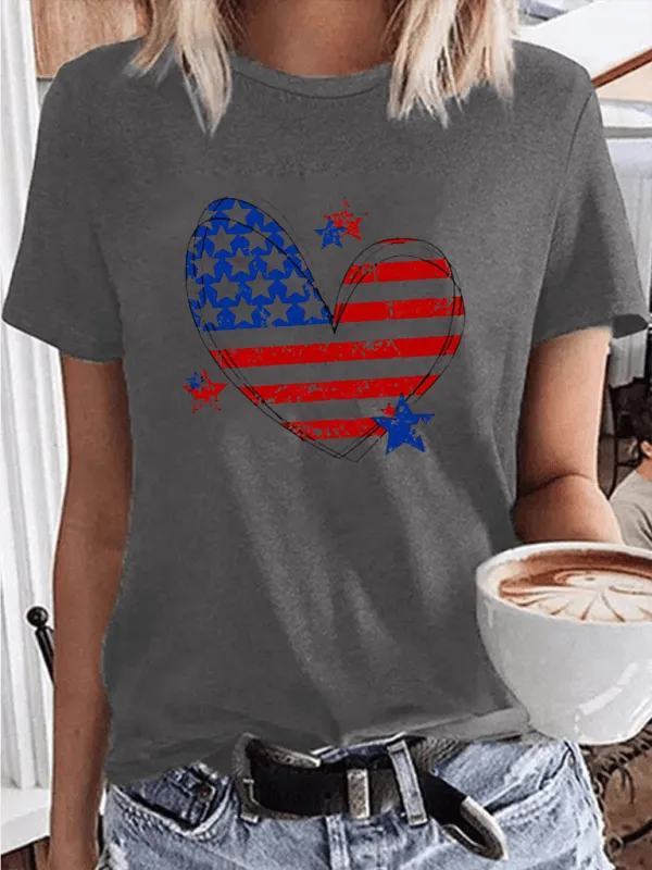 Love American Independence Day Women's T-shirt