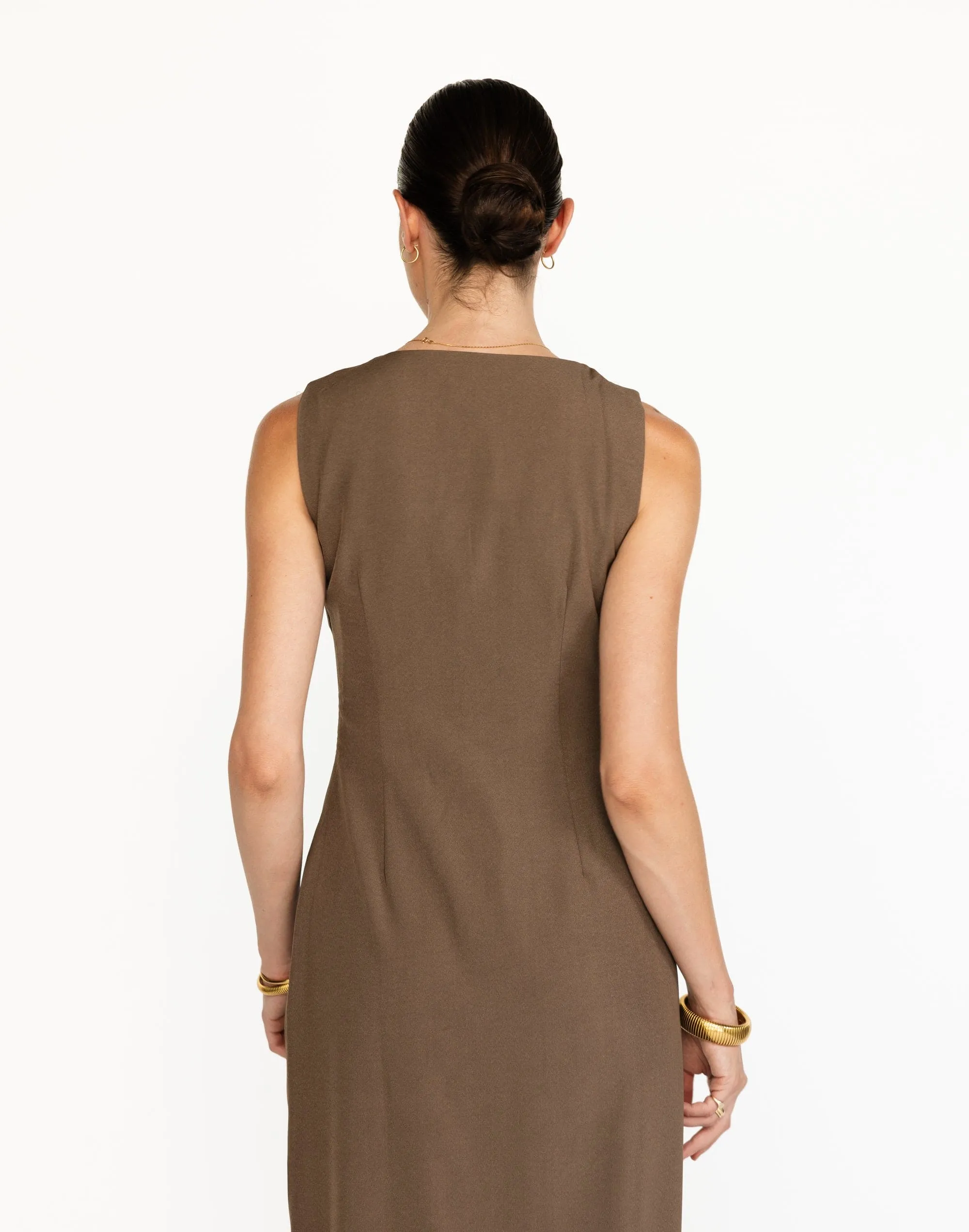 Luiza Maxi Dress (Coffee)