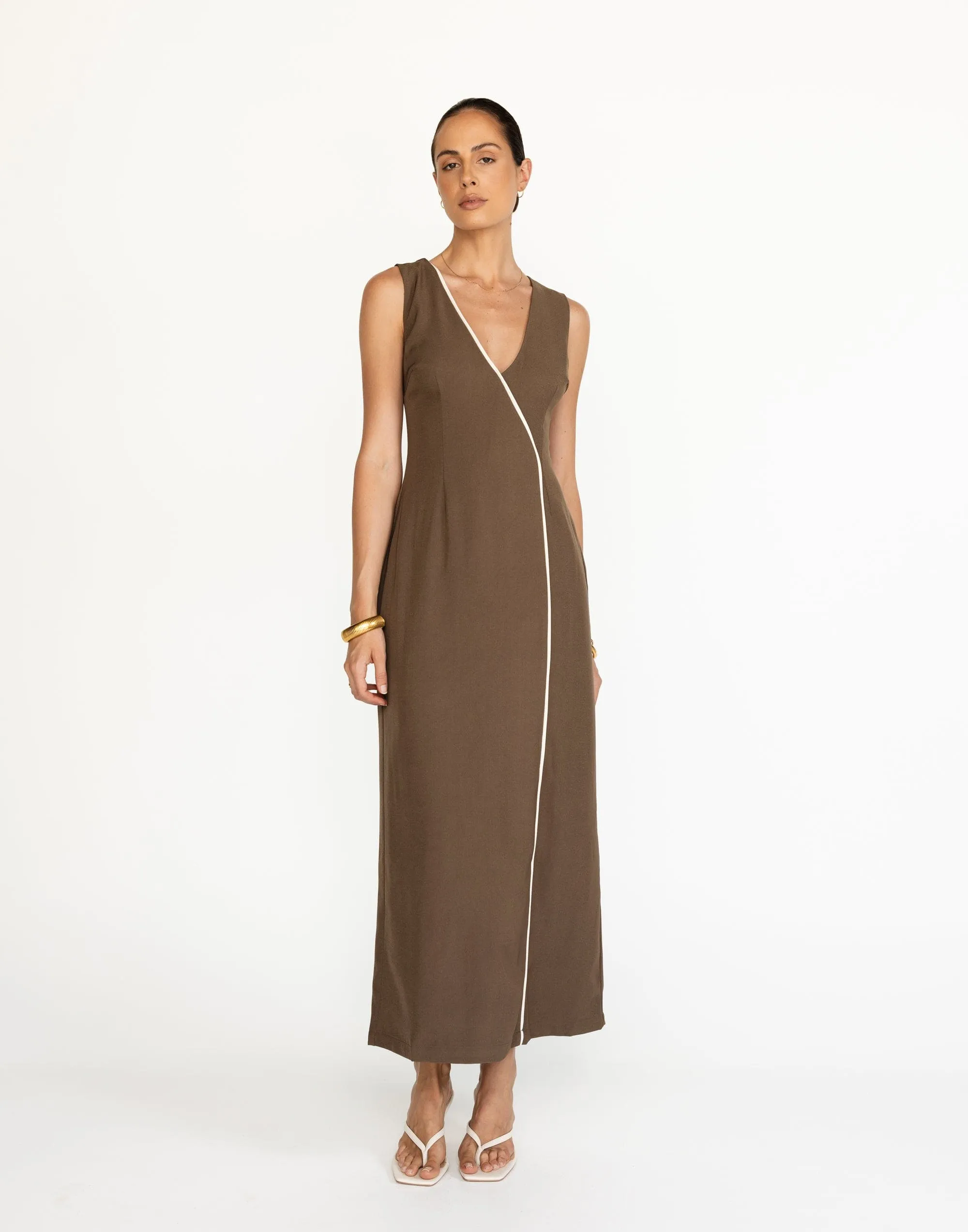 Luiza Maxi Dress (Coffee)