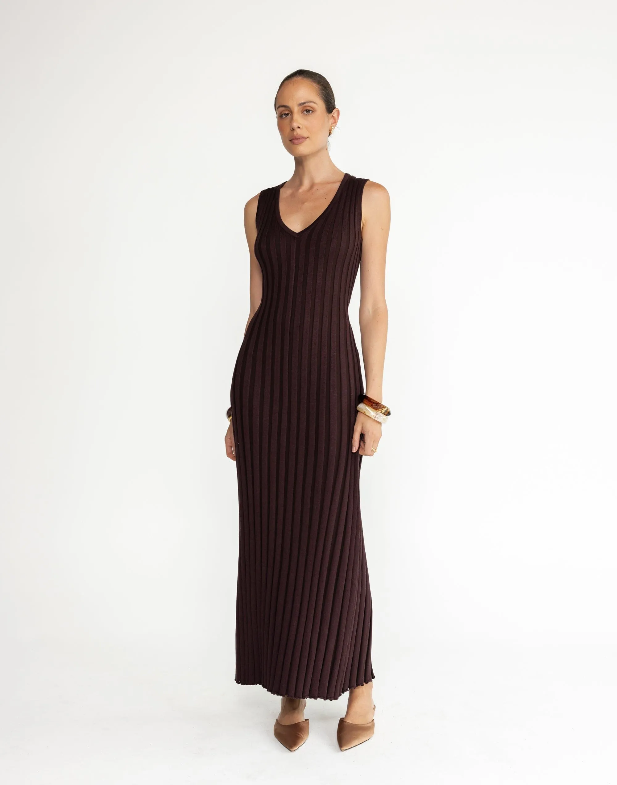 Mariposa Maxi Dress (Chocolate)