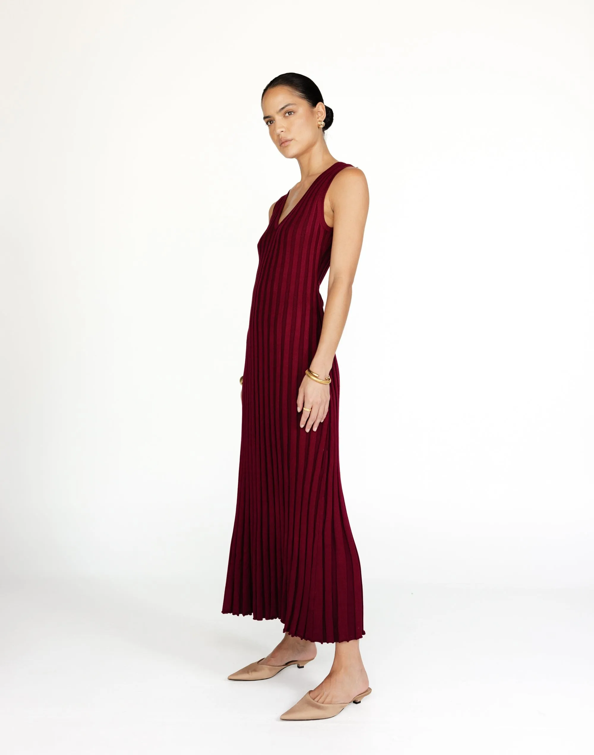 Mariposa Maxi Dress (Cranberry)