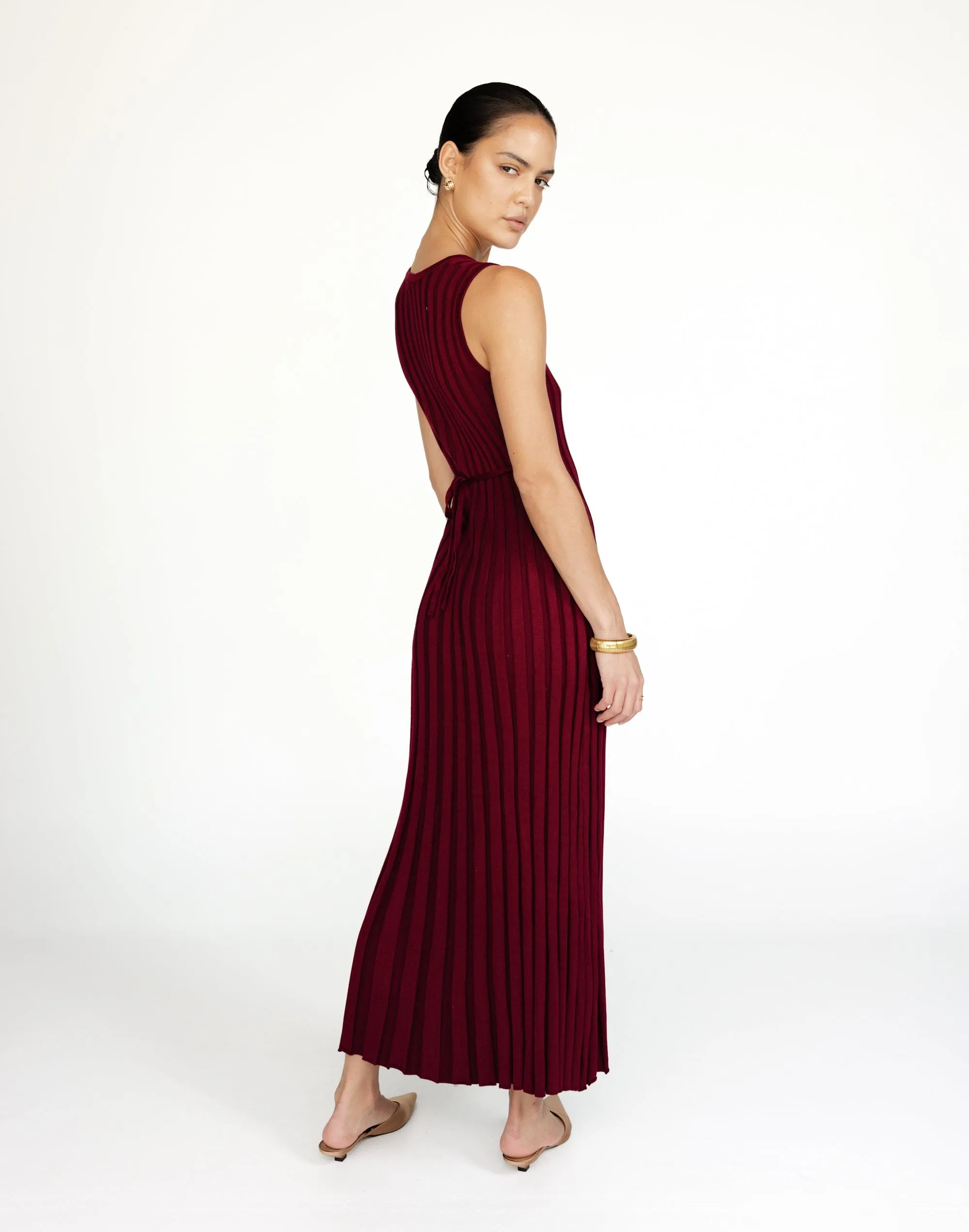 Mariposa Maxi Dress (Cranberry)