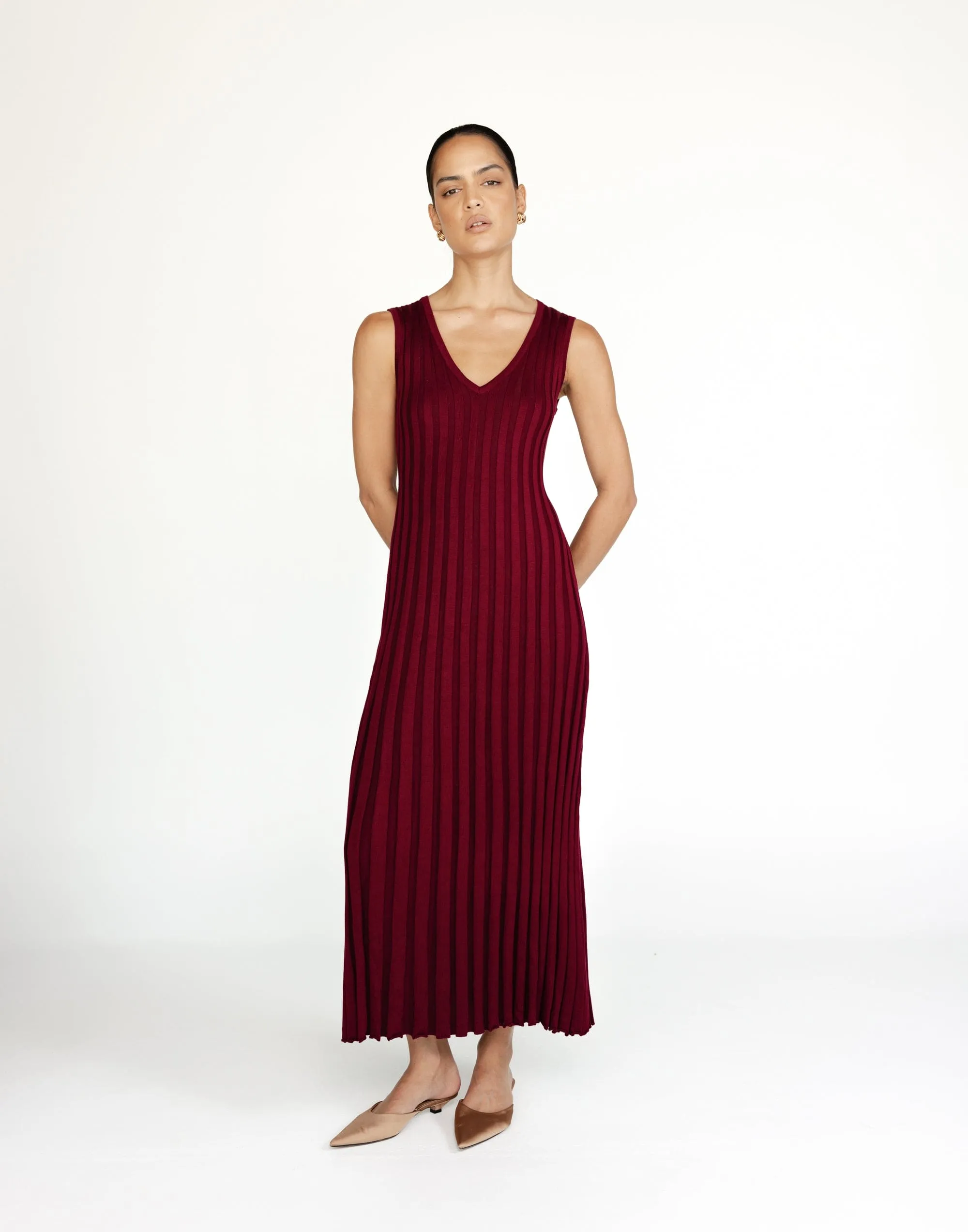 Mariposa Maxi Dress (Cranberry)