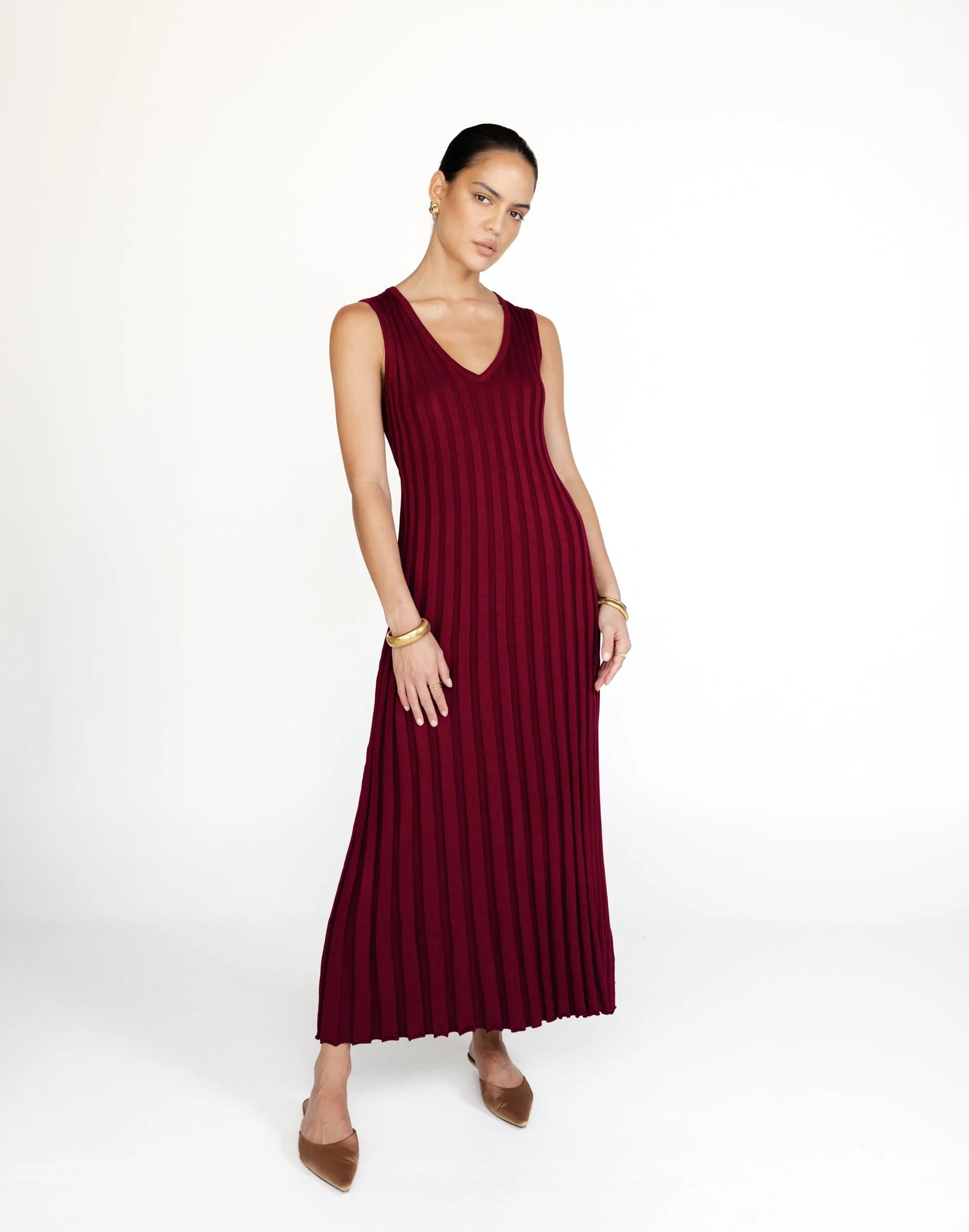 Mariposa Maxi Dress (Cranberry)