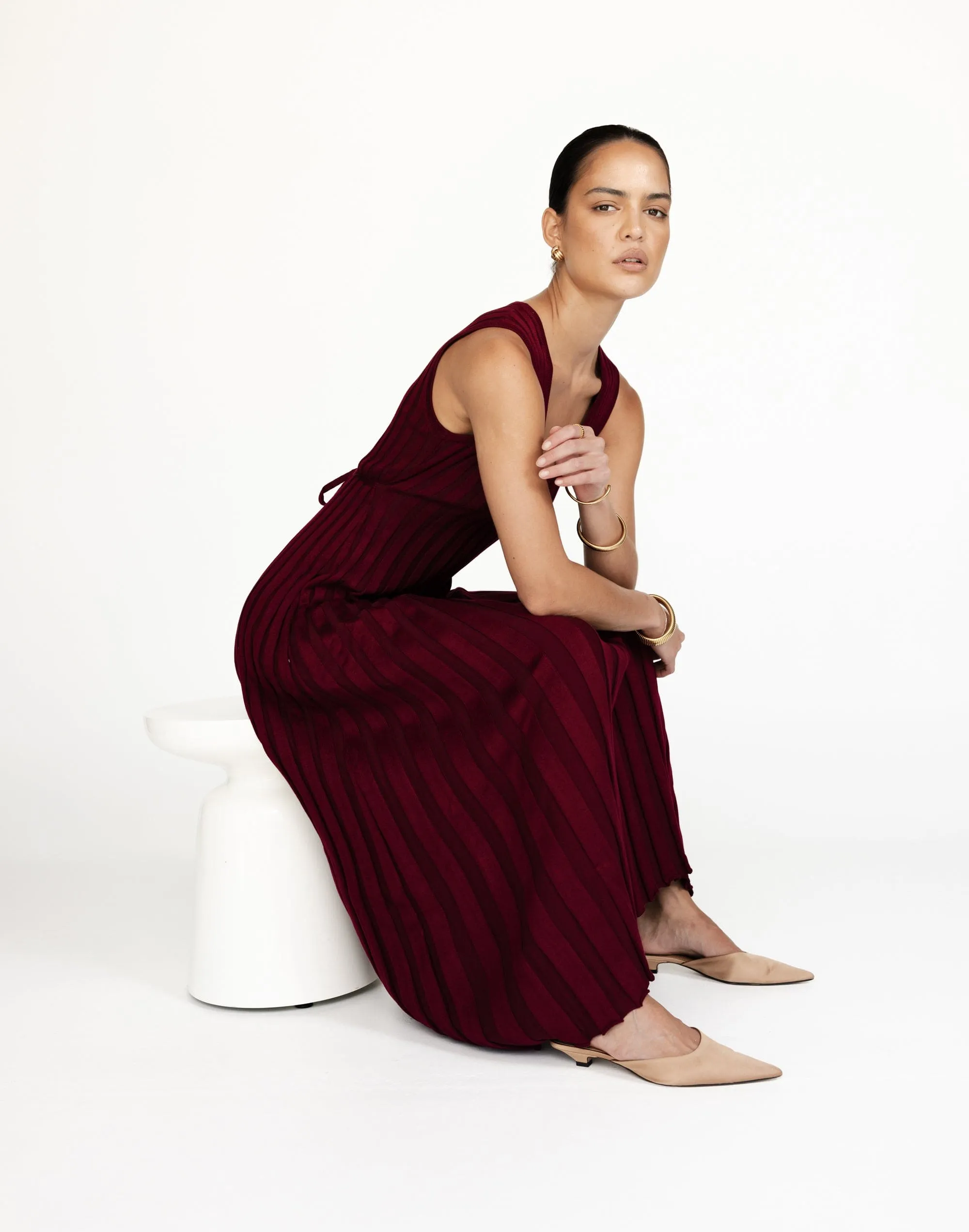 Mariposa Maxi Dress (Cranberry)