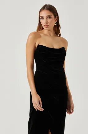 Meghan Velvet Midi Dress - FINAL SALE