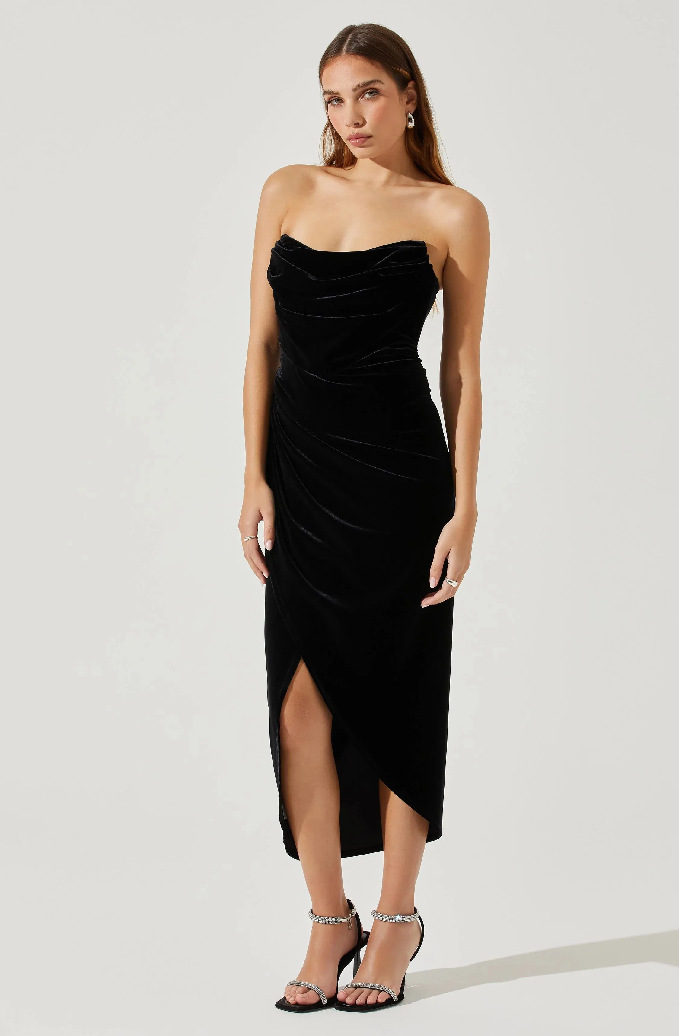 Meghan Velvet Midi Dress - FINAL SALE