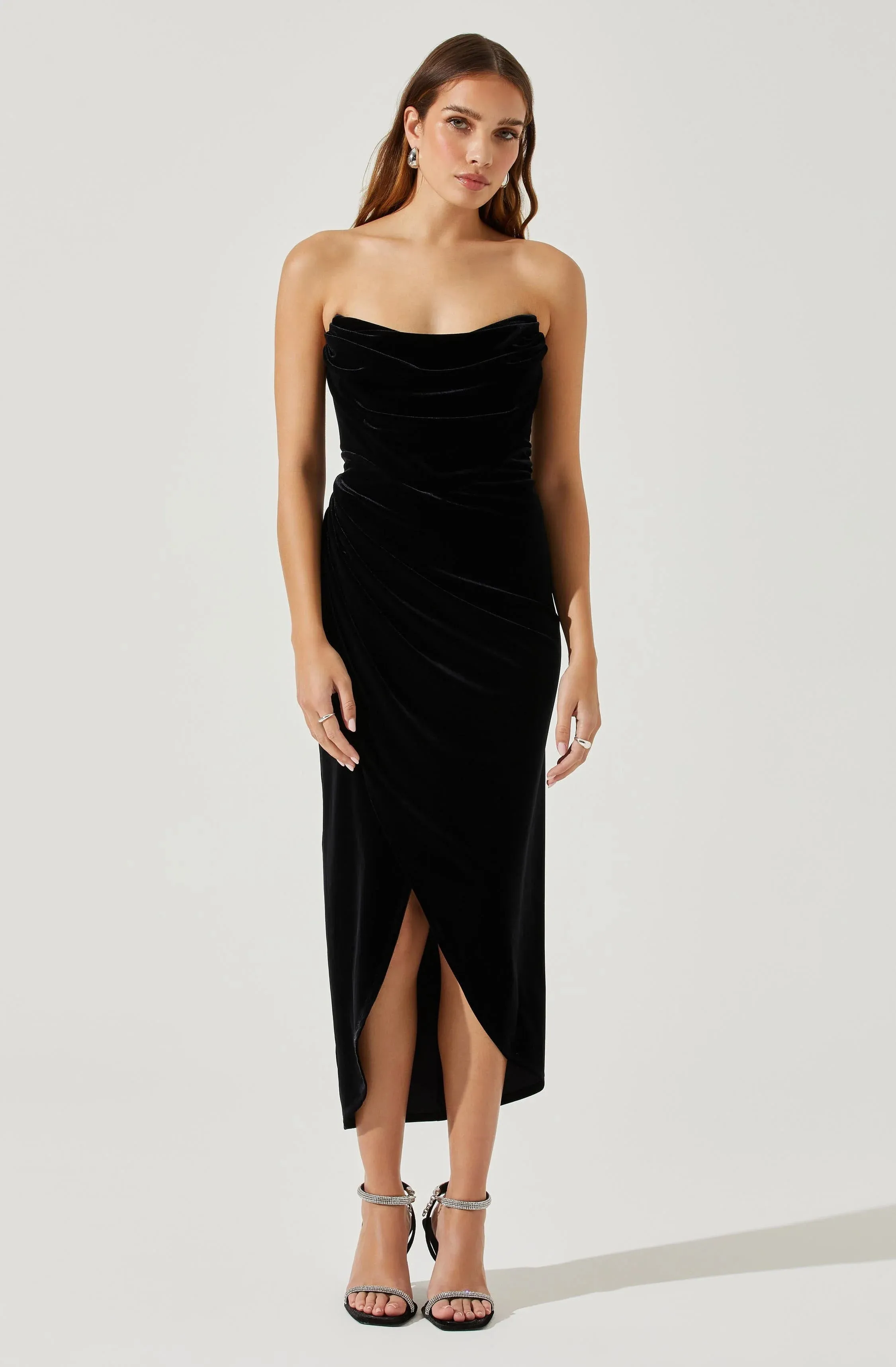 Meghan Velvet Midi Dress - FINAL SALE