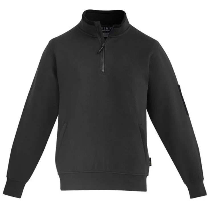 Mens 1/4 Zip Brushed Fleece Jumper