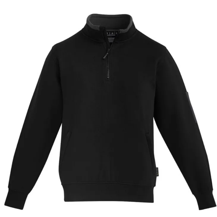 Mens 1/4 Zip Brushed Fleece Jumper