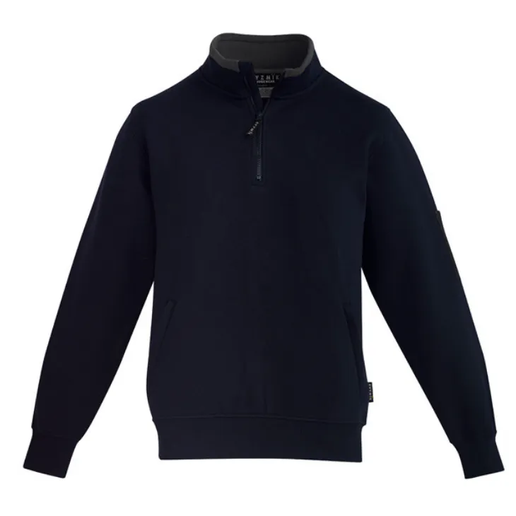 Mens 1/4 Zip Brushed Fleece Jumper