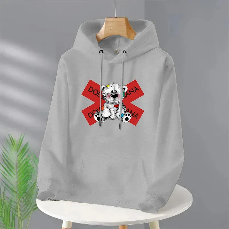 Men's Harajuku Y2k Hoodies Designer Pullover Hooded Sweatshirt for Male Luxury High Quality Vintage Trendy Casual Streetwear