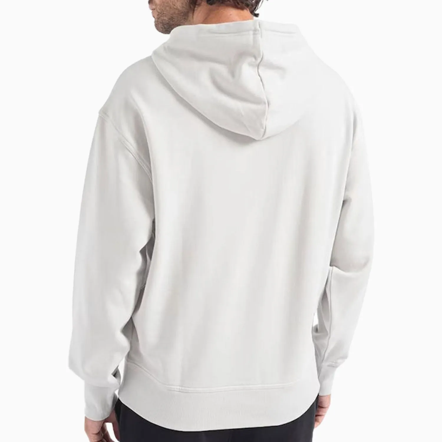 Men's Logo Print Hoodie In French Terry Cotton