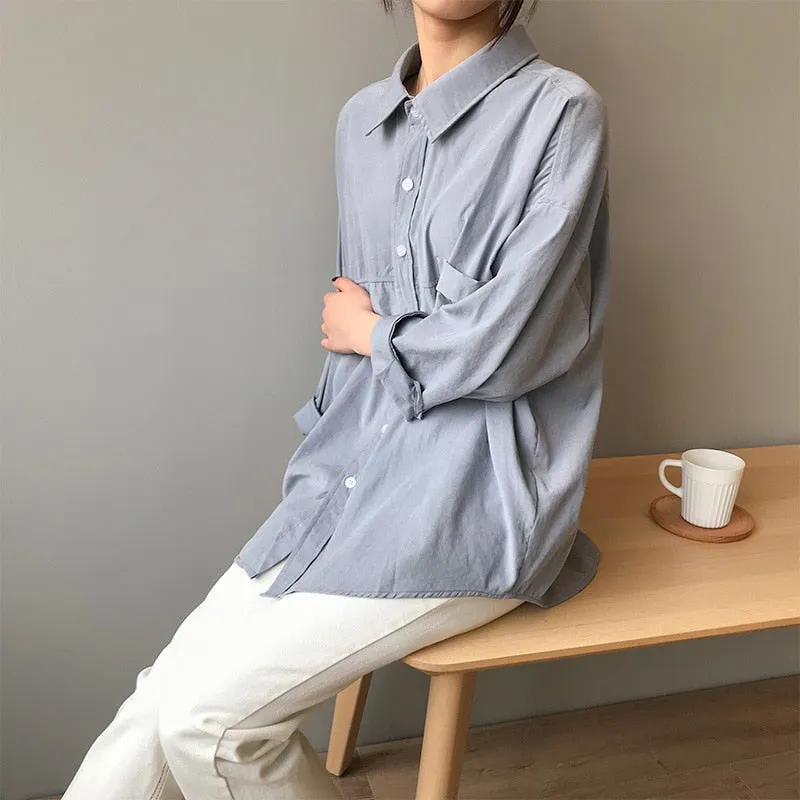 Minimal Chic Drape Shirt