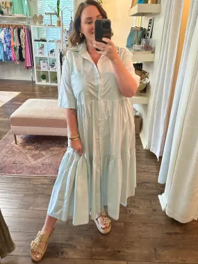 Mint Shirt Dress