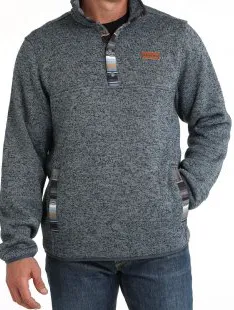 MWK1534006- Cinch Mens Knit Pull Over- Blue