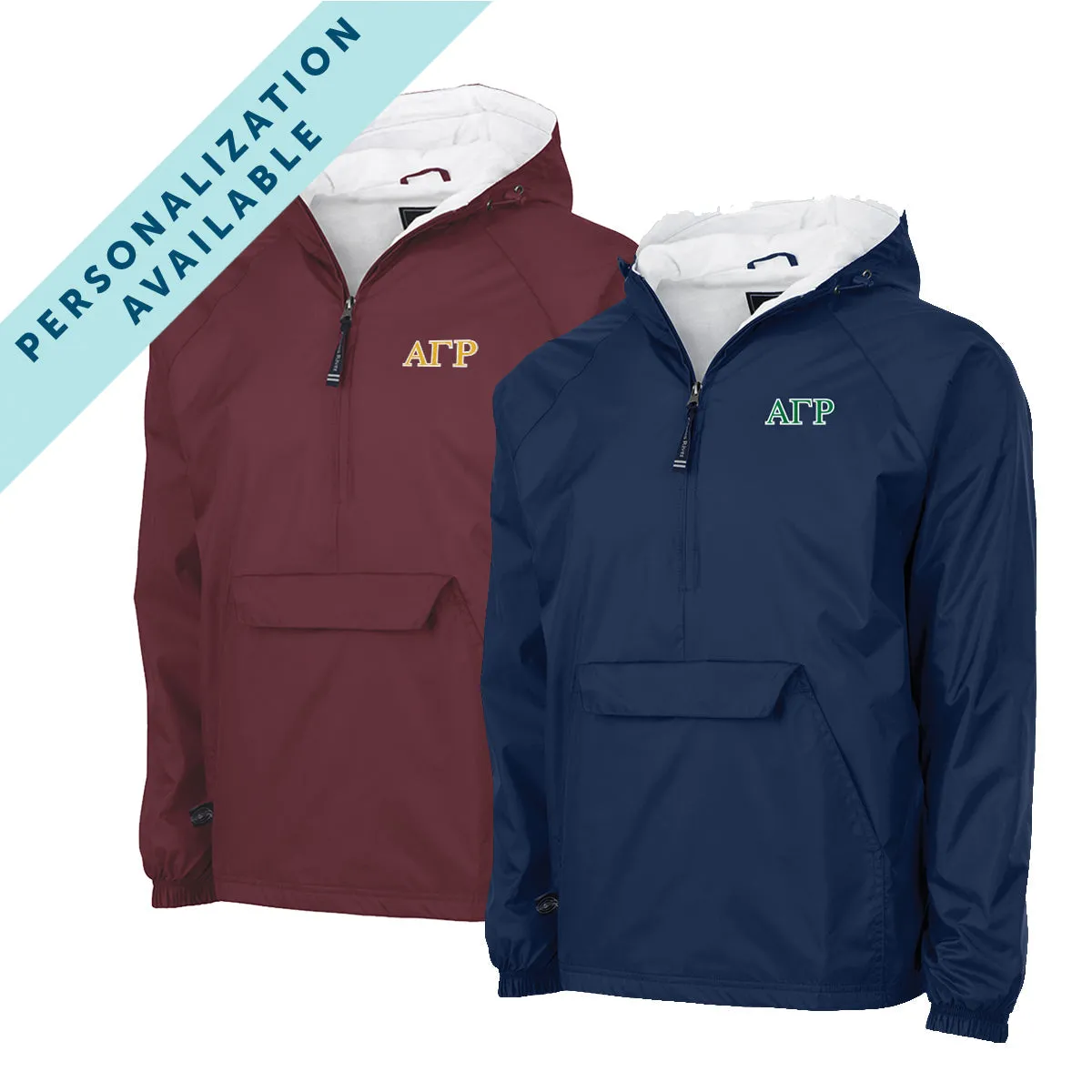 New! AGR Classic 1/4 Zip Rain Jacket