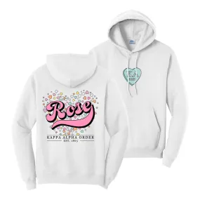 New! Kappa Alpha White Rose Hoodie