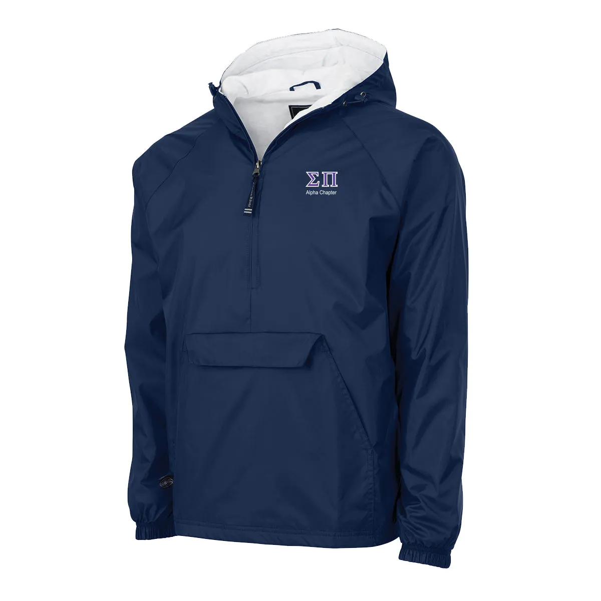 New! Sigma Pi Classic 1/4 Zip Rain Jacket