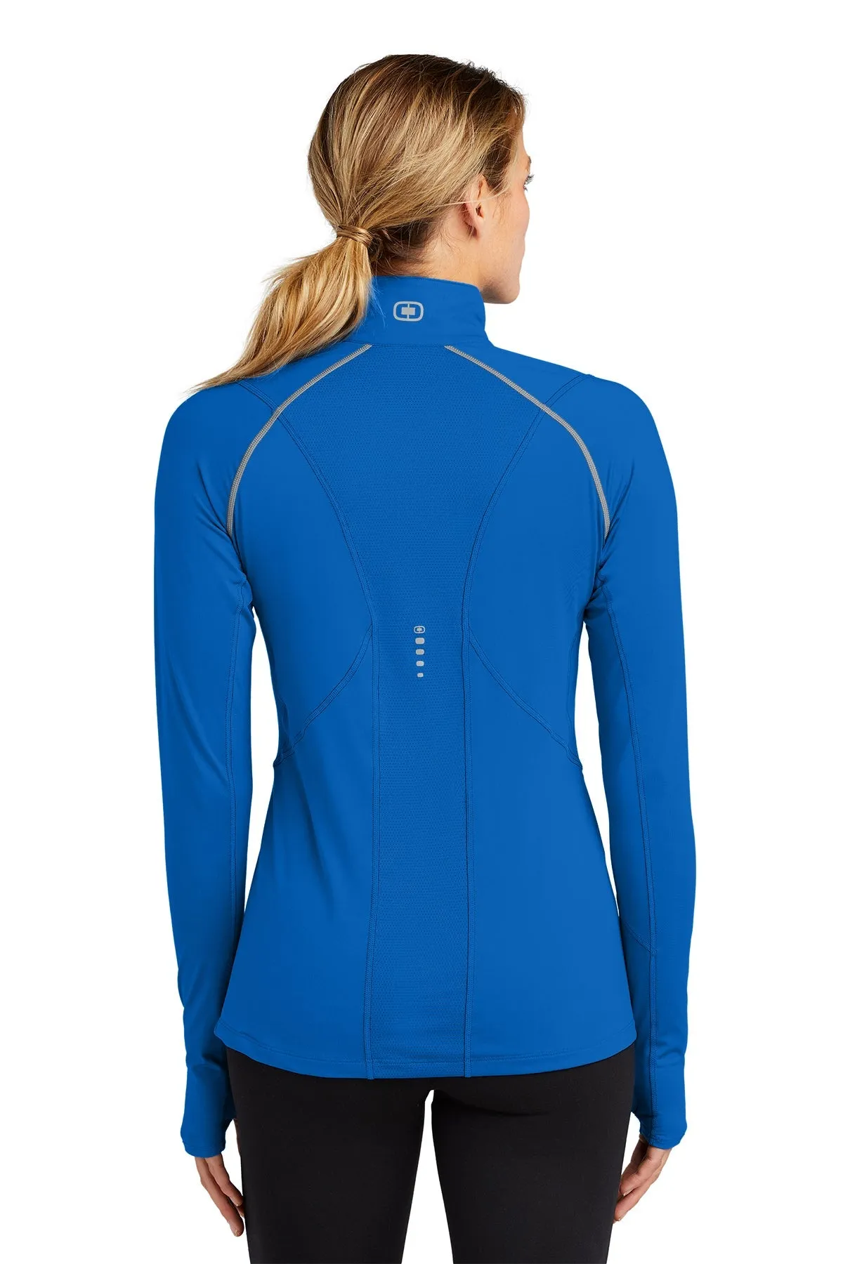 OGIO ENDURANCE Ladies Nexus Custom Quarter Zips, Electric Blue