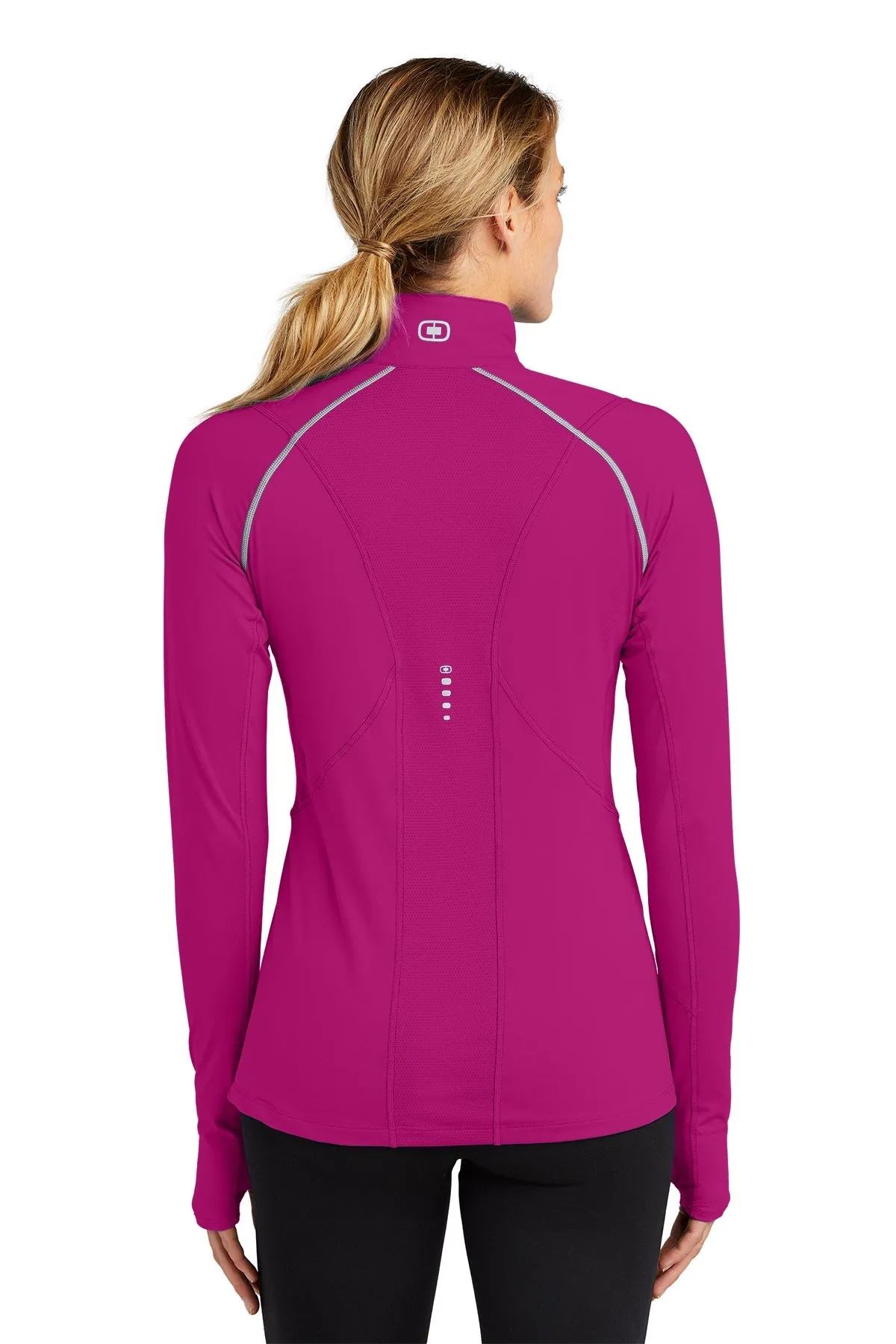 OGIO ENDURANCE Ladies Nexus Custom Quarter Zips, Flush Pink