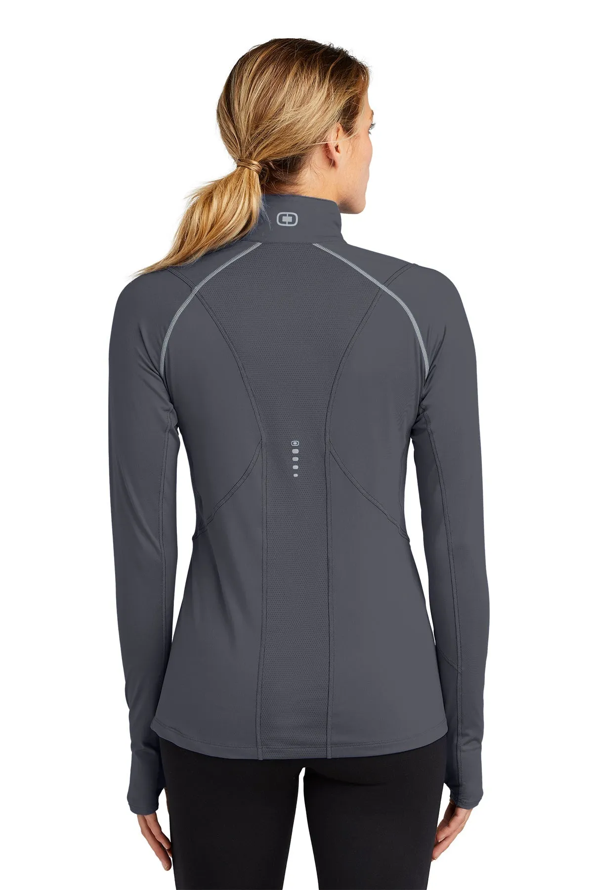 OGIO ENDURANCE Ladies Nexus Custom Quarter Zips, Gear Grey