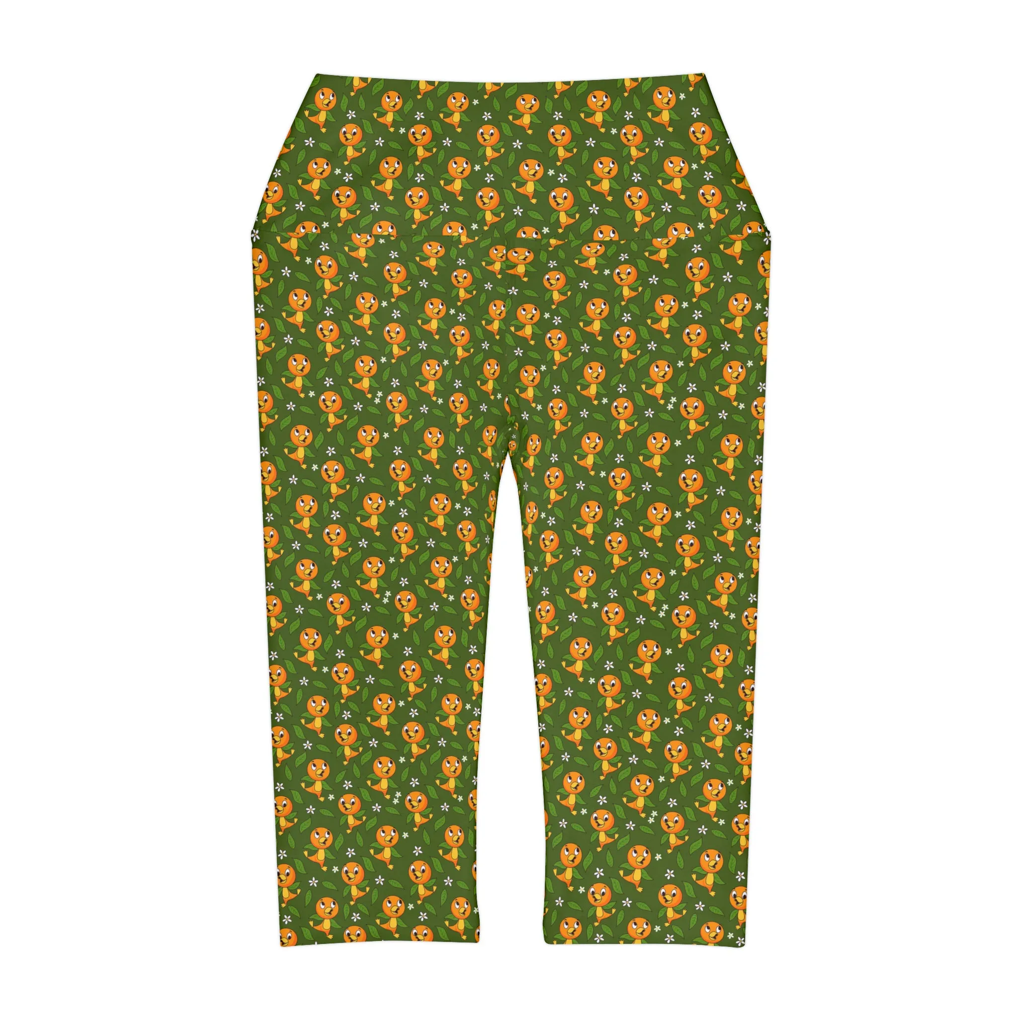 Orange Bird Atheltic Capri Leggings