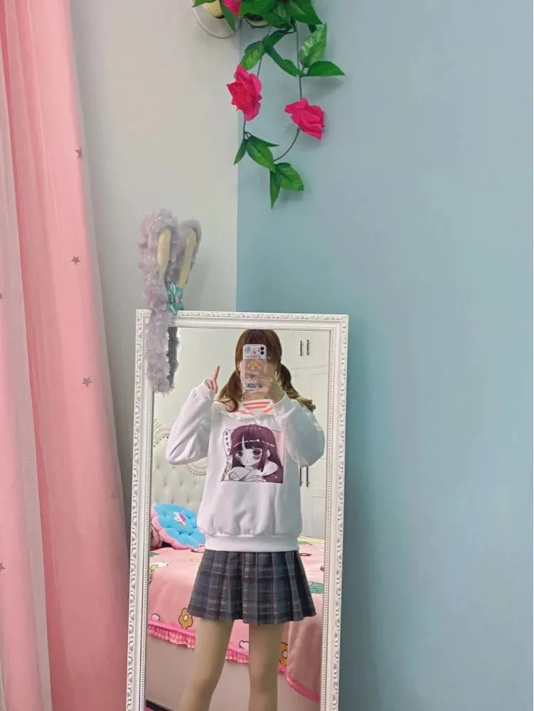 Otaku Baby Collared Sweatshirt