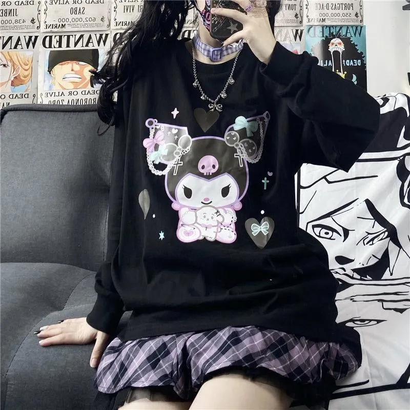 Pastel Goth Bunny Crewneck