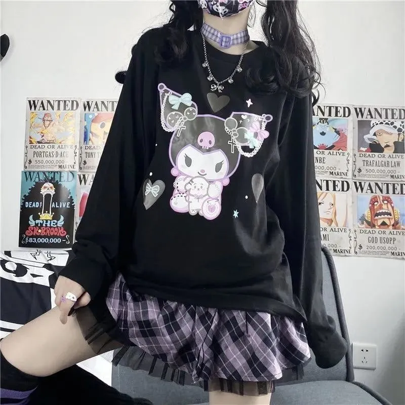 Pastel Goth Bunny Crewneck