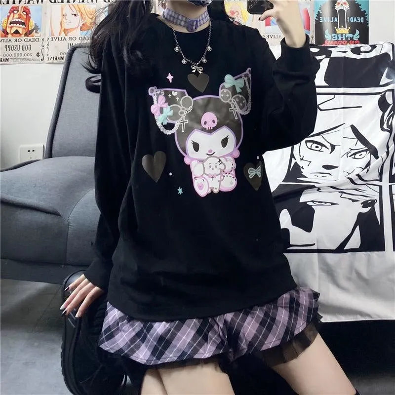 Pastel Goth Bunny Crewneck