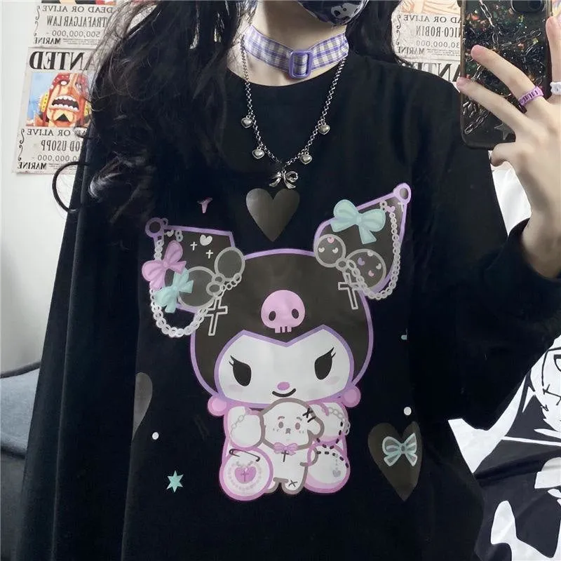 Pastel Goth Bunny Crewneck