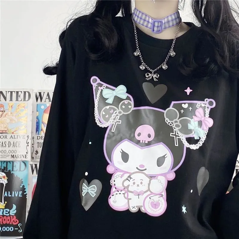 Pastel Goth Bunny Crewneck