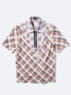 Patchwork Short Sleeve Shirt