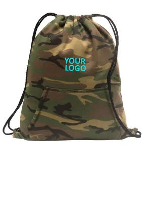 Port & Company Core Fleece Customized Cinch Packs, Military Camo