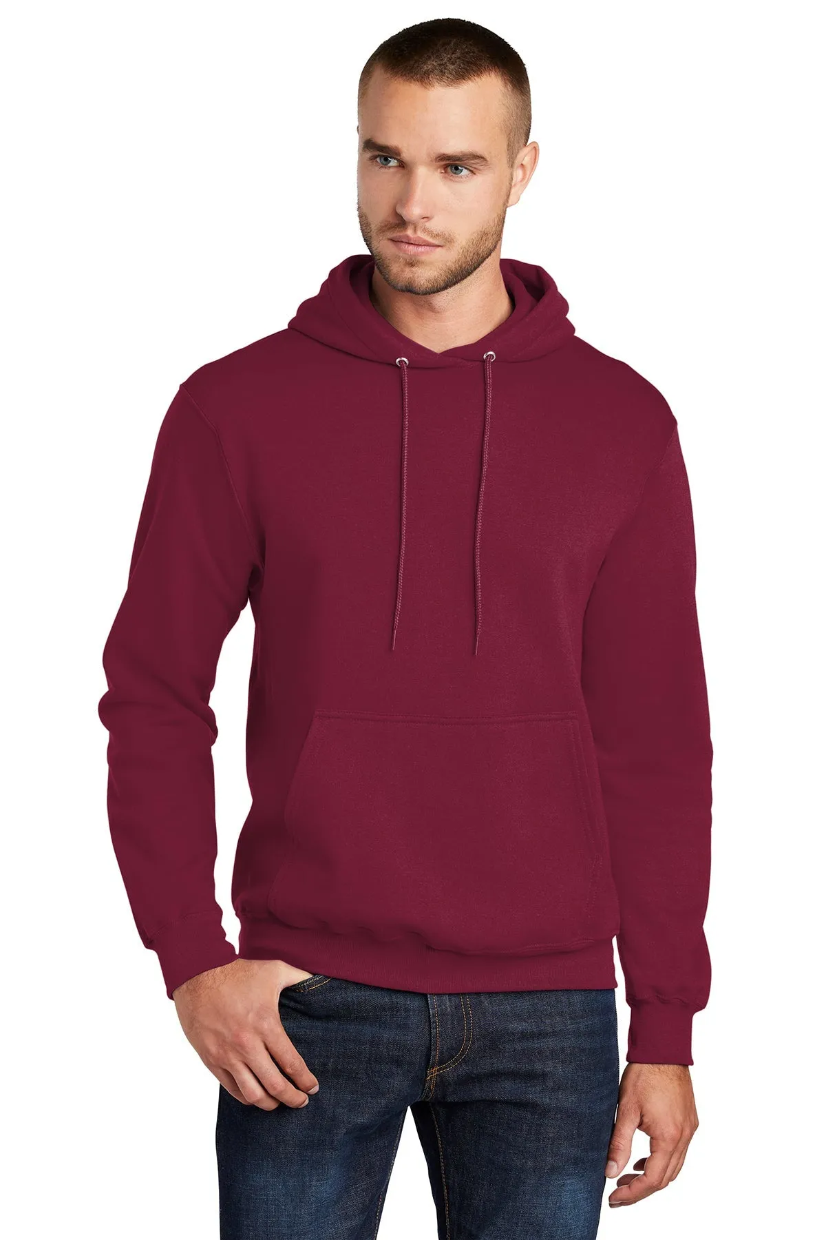 Port & Company Core Fleece Customized Hoodies, Cardinal