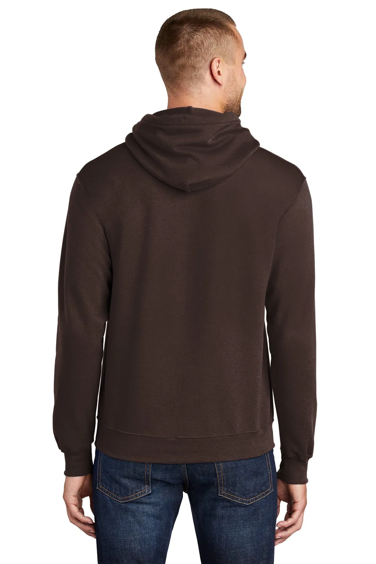 Port & Company Core Fleece Customized Hoodies, Dark Chocolate