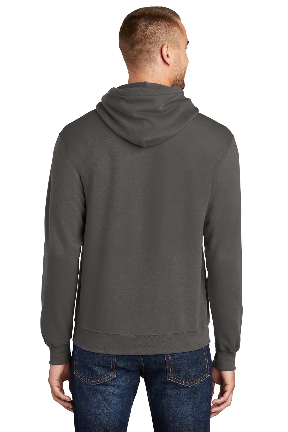 Port & Company Tall Core Fleece Custom Hoodies, Charcoal