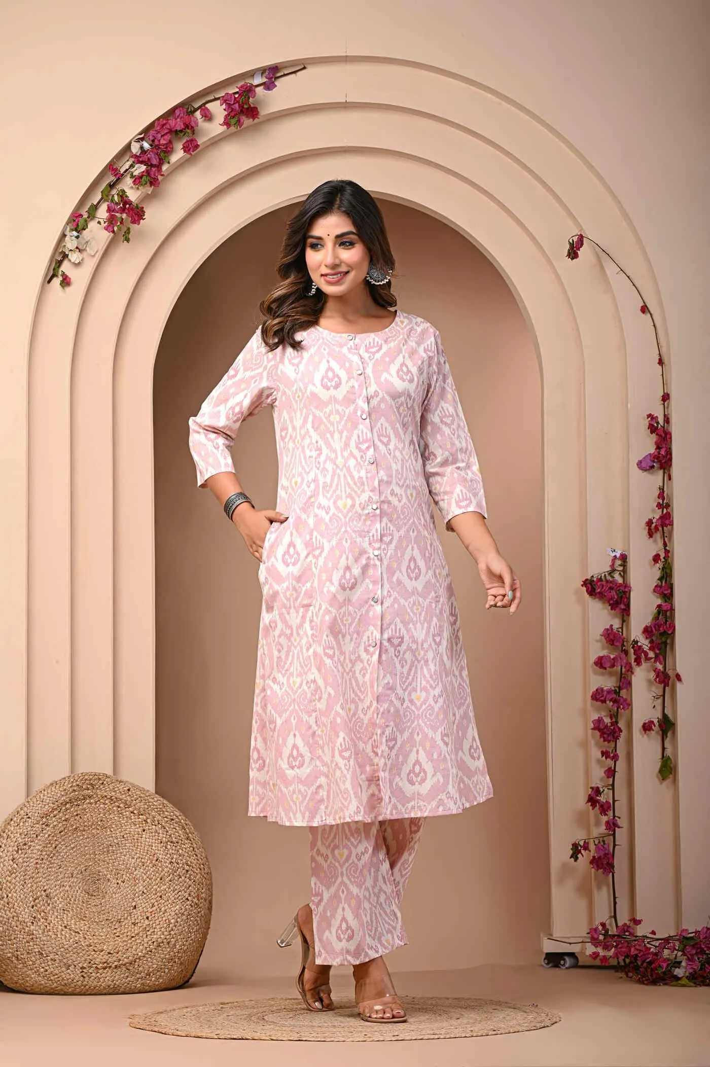 Pure Cotton Kurti With Pant Set From Women