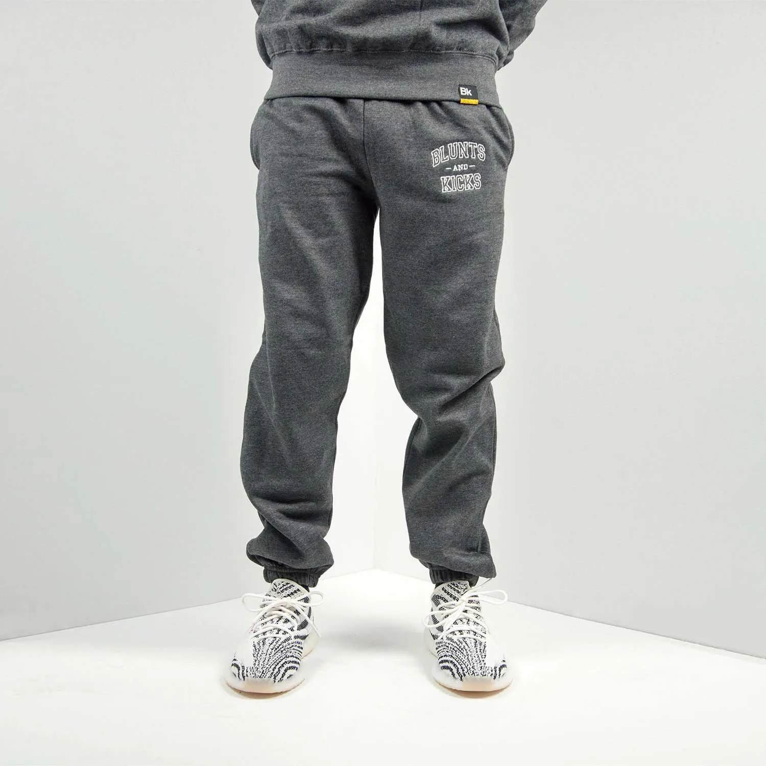 "Collegiate" Hoodie   Sweatpants Combo - Charcoal