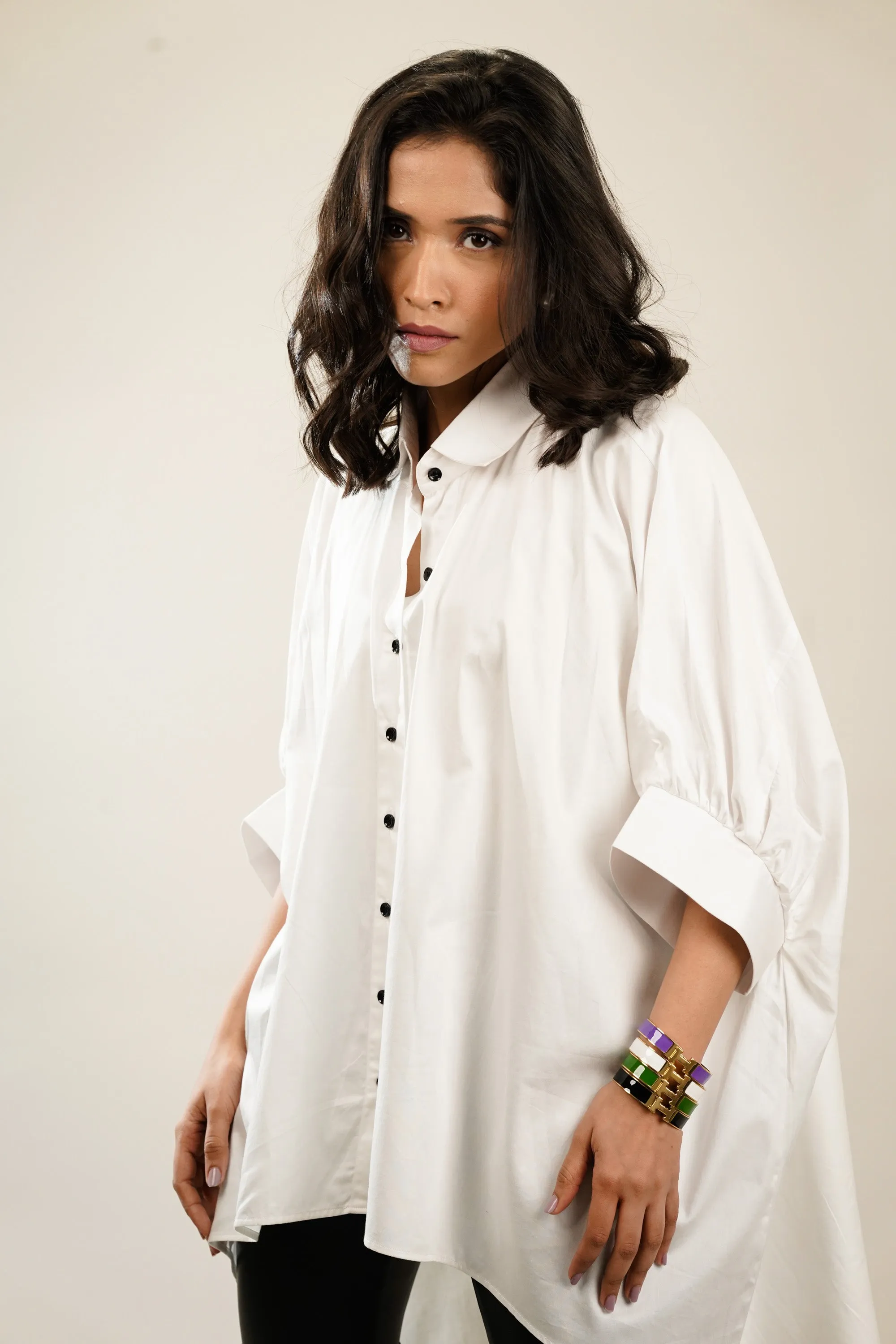 Raven Oversized White Shirt