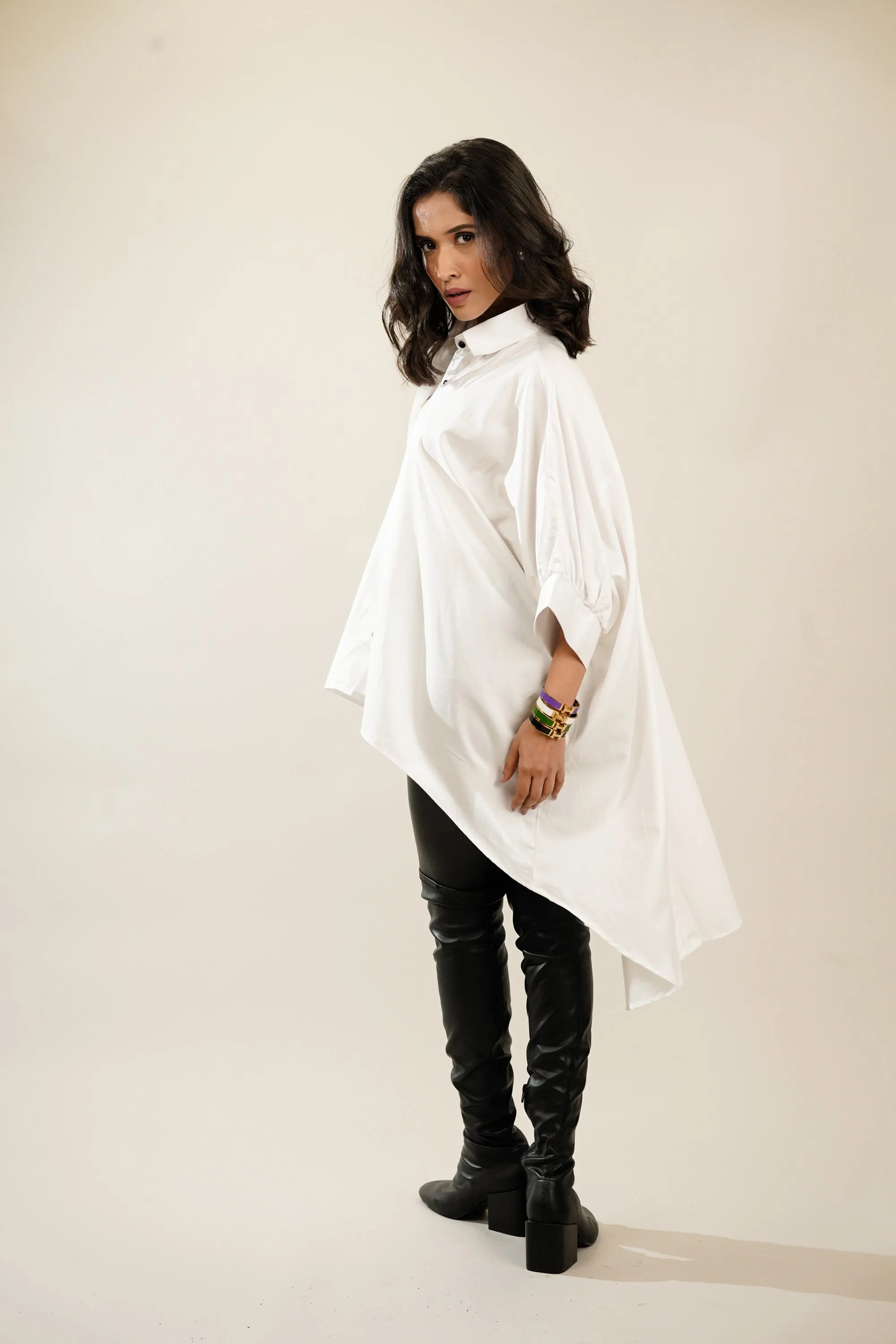 Raven Oversized White Shirt